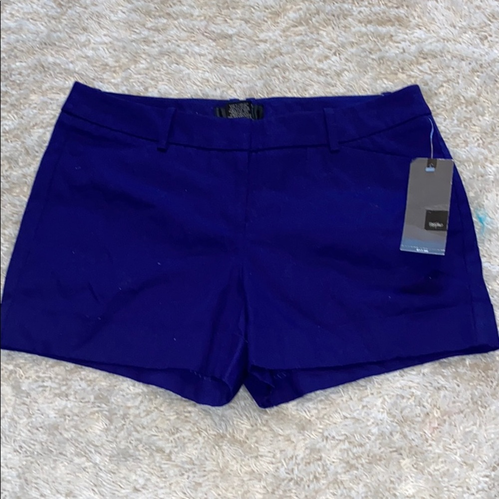 blue shorts